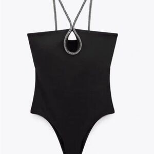 Zara Cut-Out Jewel Swimsuit